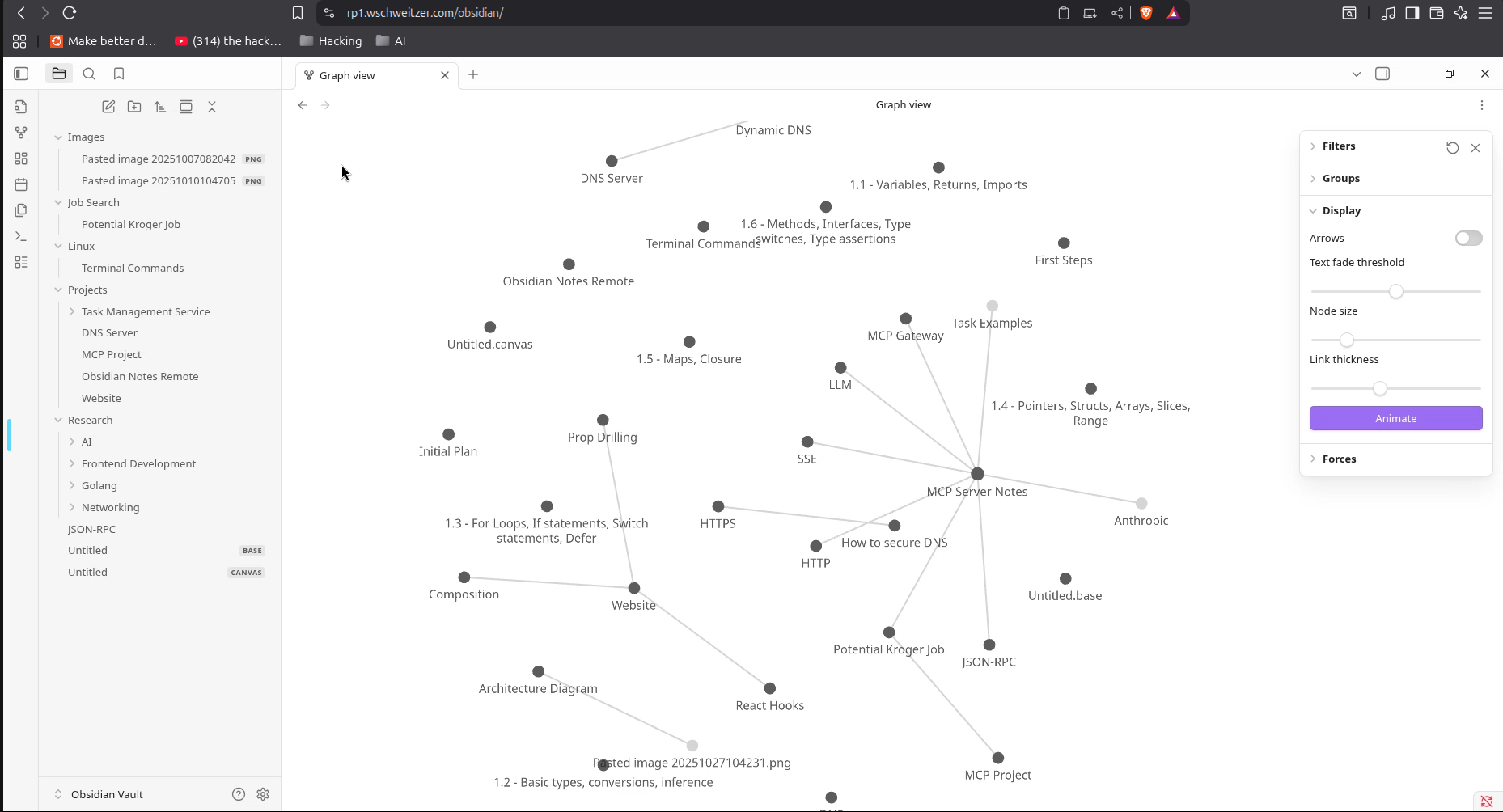 Obsidian Remote Docker Container Hosted on Raspberry Pi preview
